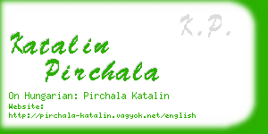 katalin pirchala business card